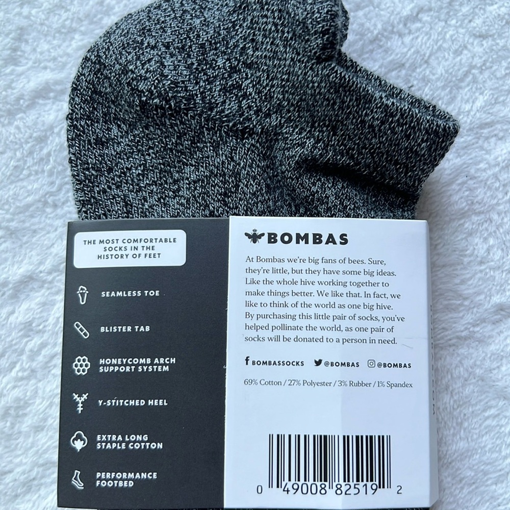 BOMBAS Marl Ankle Socks- Unisex - Picture 5 of 11